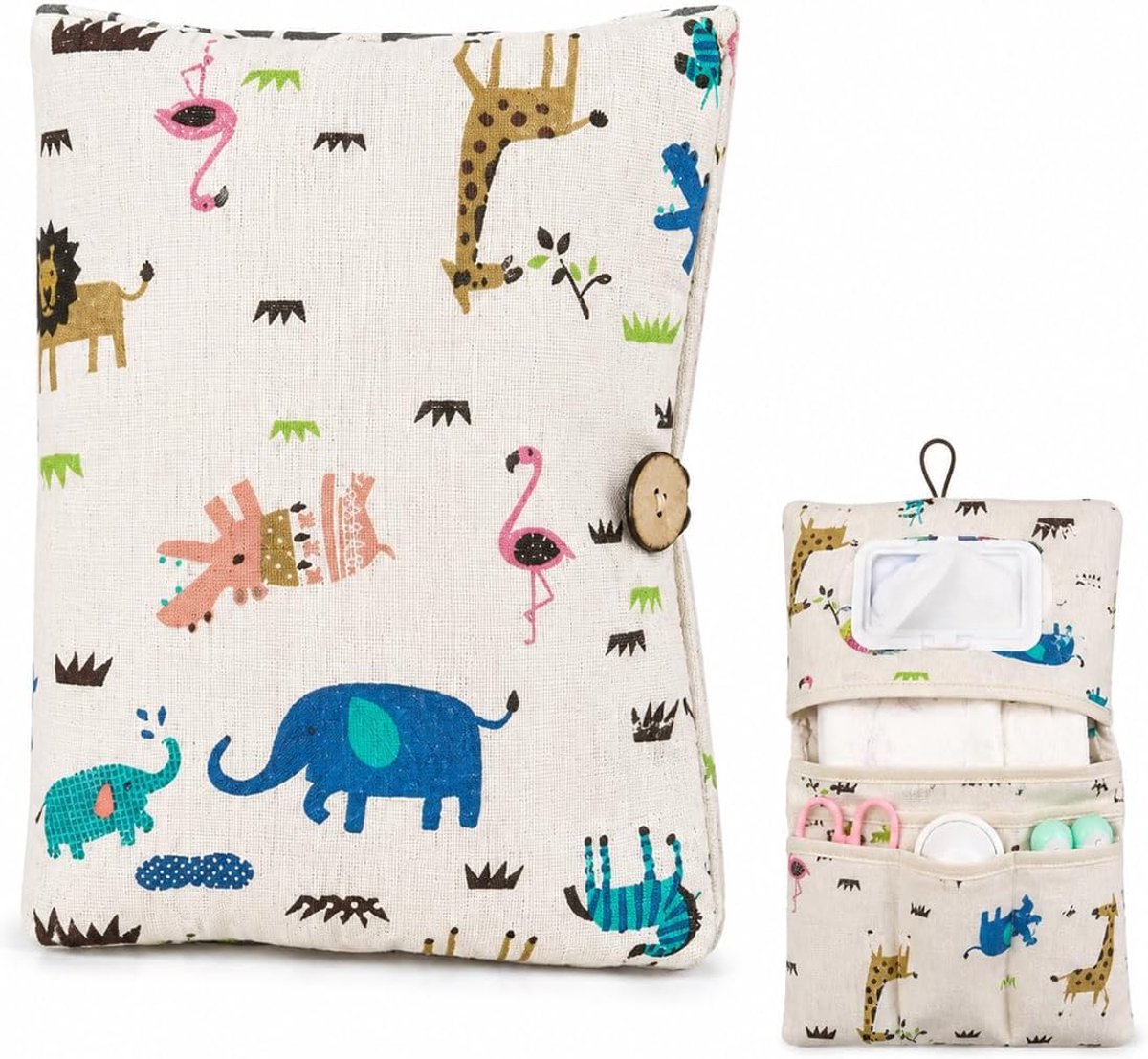 Luierhouder en handdoeken, luierhouder om op te hangen, opvouwbaar, organizer voor luiers, draagbaar, kleine tas voor luiers