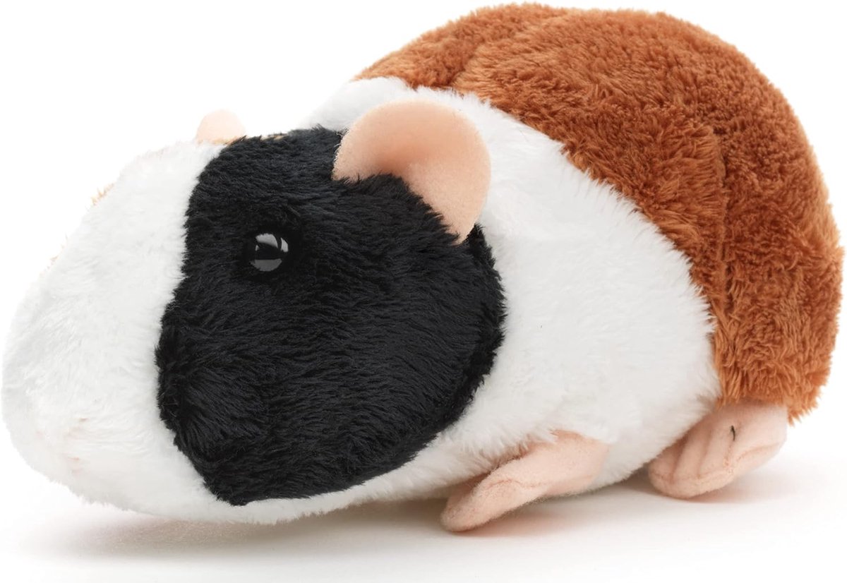 - Cavia's pluche (zwart-bruin) - 15 cm (lengte) - pluche knaagdier - pluche dier, knuffeldier