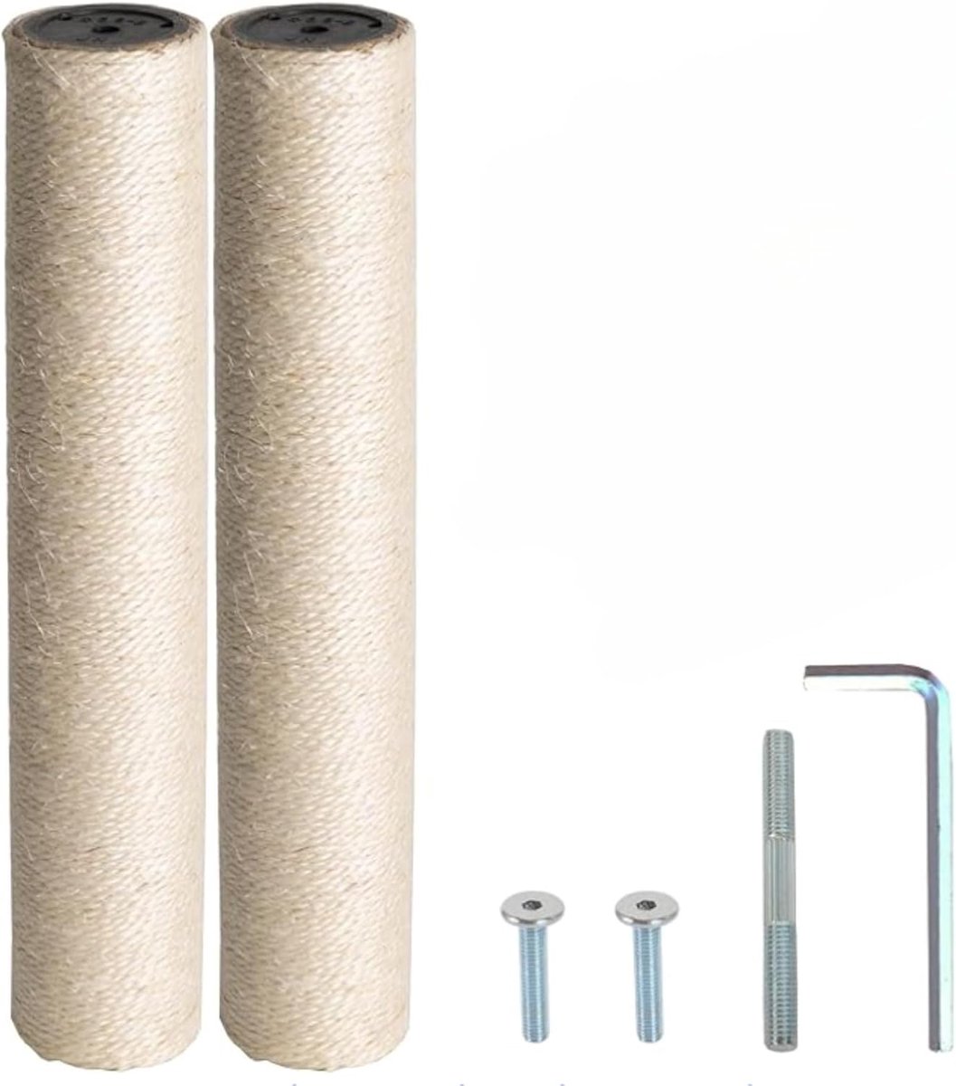 Coon XXL krabpaal, vervangende stam, diameter 11,5 cm, lengte 40 cm, sisalstam met M10-schroefdraad en M8-adapter, dikke stammen, reservestam voor grote katten