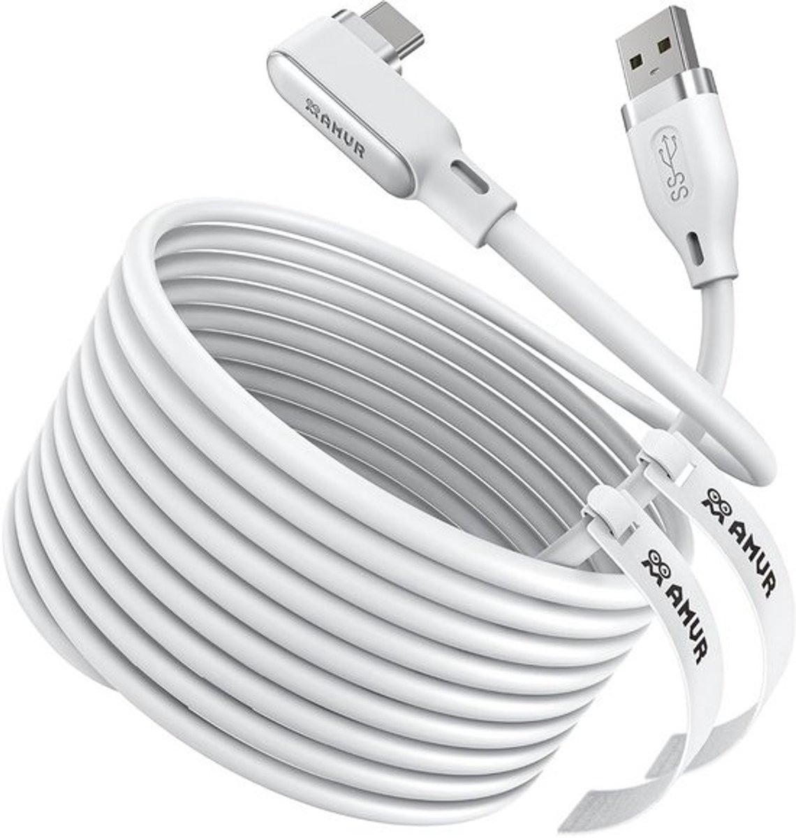 VR Link Kabel 5 Meter USB 3.0 voor Meta Quest 3/2/Pro en Pico 4 - Snelle PC VR Gegevensoverdracht