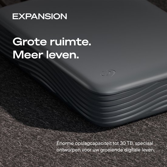 Seagate Expansion Desktop - Externe Harde Schijf - USB‑C - HDD - 8TB - Zwart — afbeelding 4