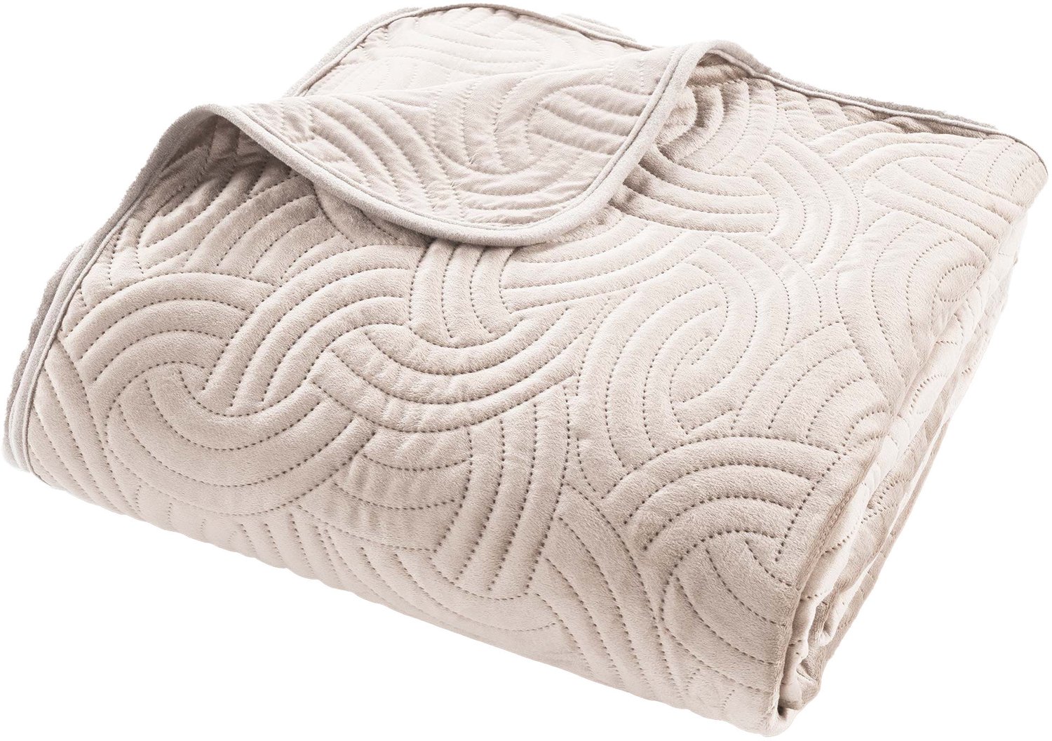 Douceur d'intérieur - Bedsprei met 2 kussenslopen, 220 x 240 cm - ecru