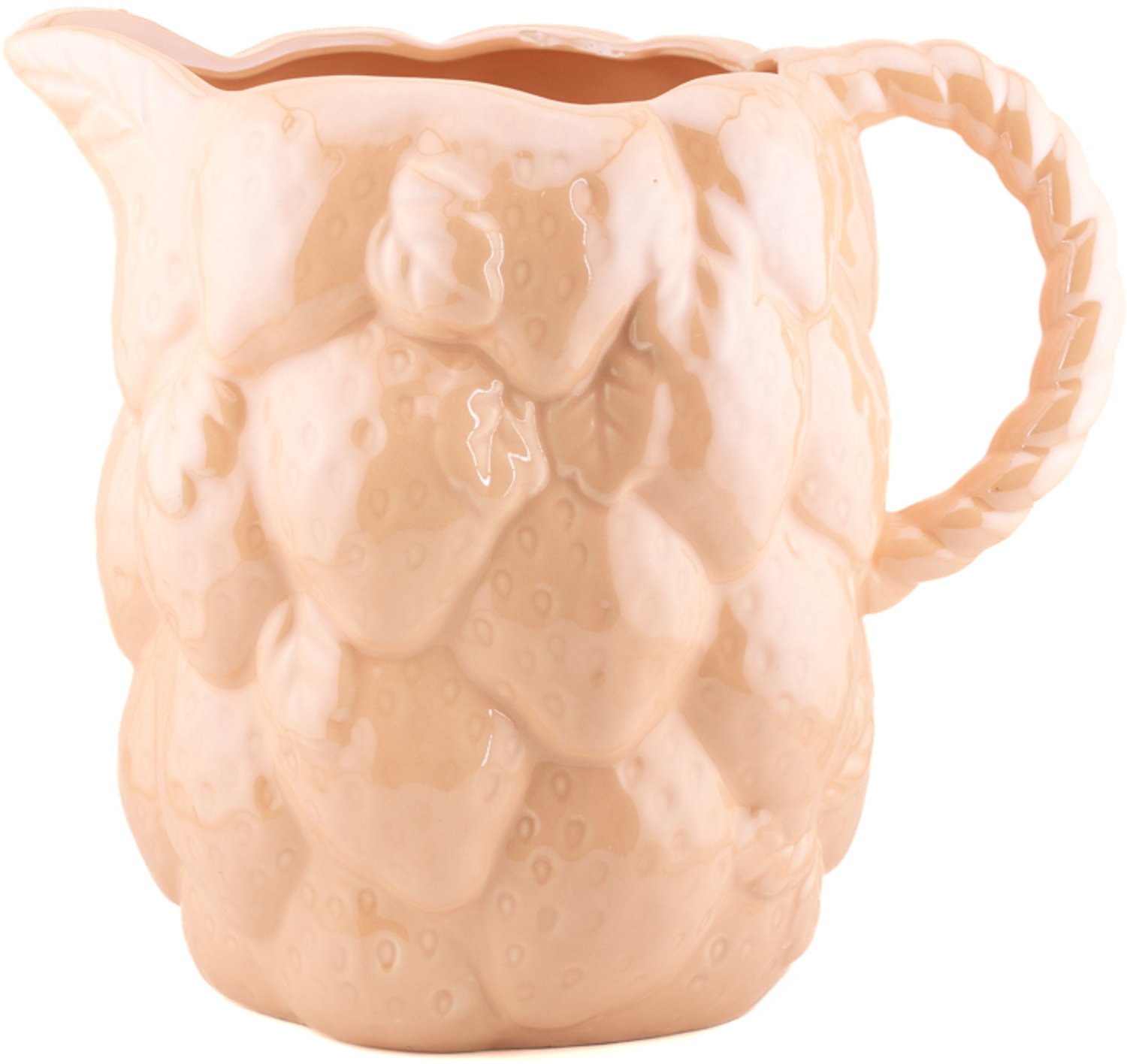 Aardewerk jug Glossy peach
