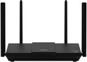 Zwarte ASUS WiFi 7 router van voren met vier externe antennes en opdruk WiFi 7.