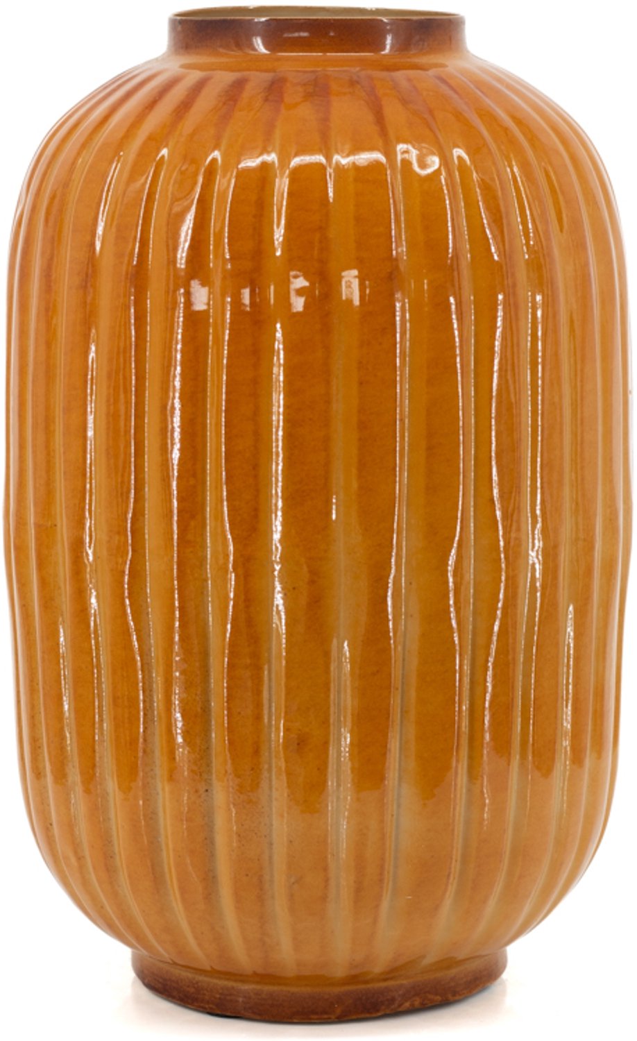 Metalen vaas tangerine