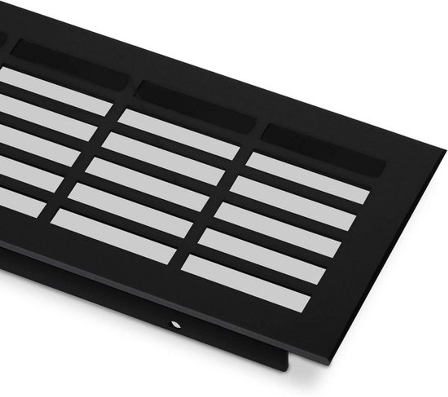 Ventilatierooster van aluminium - Zwart geëloxeerd - 900 mm