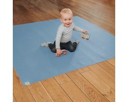 Sanosoft® Kruipmat - Duitse productie, Öko-Tex, antislip - 120 x 140 cm, lichtblauw