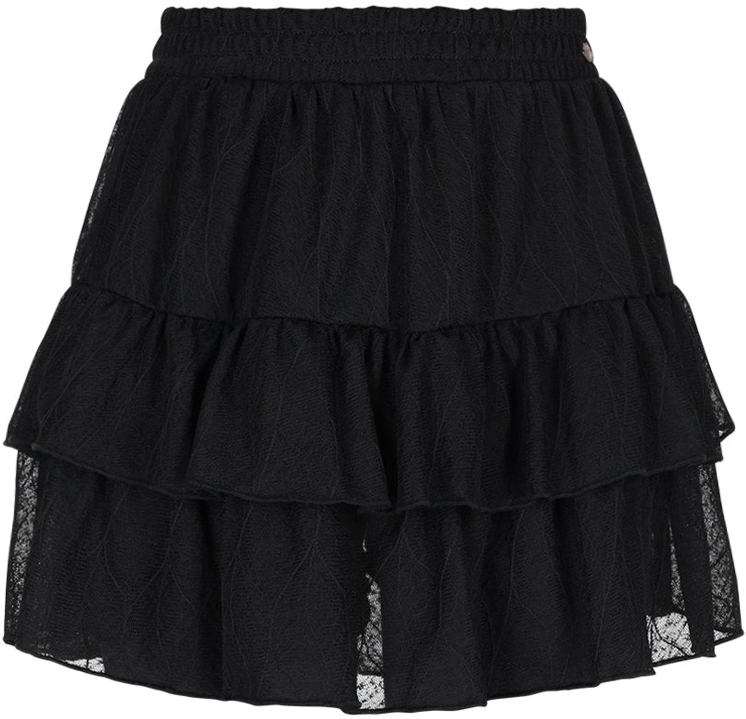 NoBell' - Naia Mesh Skirt - Jet Black - Maat 134-140