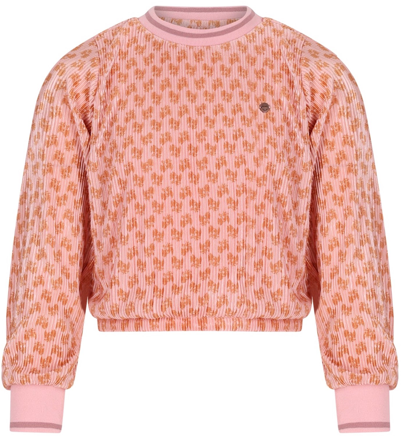 NONO - Temmy Plissee Blouse with rib cuffs - Rosa - Maat 110