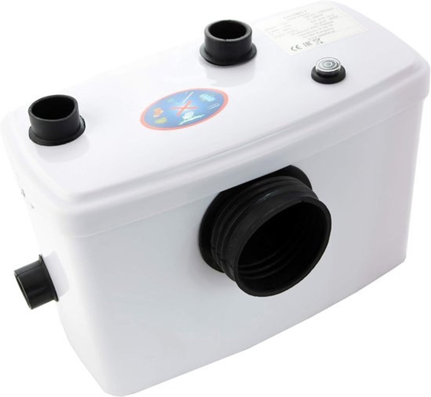 Afvalwaterpomp - Pompstation voor toilet - Voor uitbreiding van badkamer - Meerdere ingangen - 120 L/min 7m