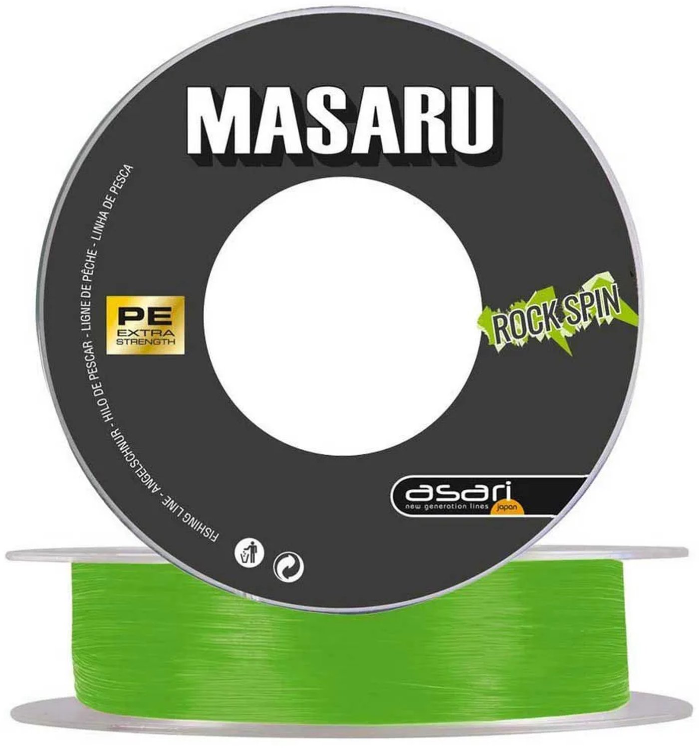 Asari Masaru Rock Spin 150 M Gevlochten Vislijn Groen 0.060 mm