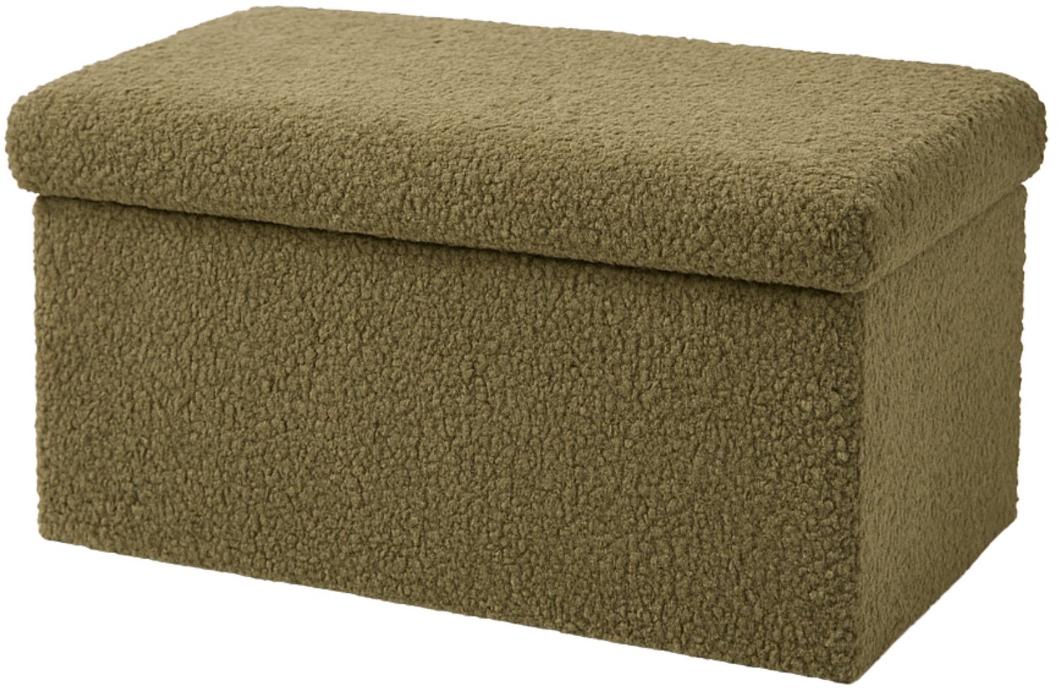 Factory - Opvouwbare bank van bouclé stof, 76 x 38 cm, MATCHA - groen