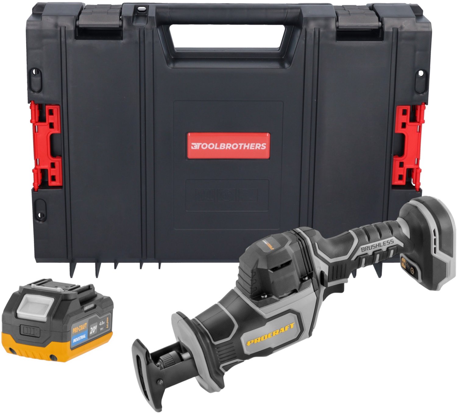 Procraft Industrial RS20Abb Recipro zaag 20 V Brushless Solo - zonder accu, zonder oplader