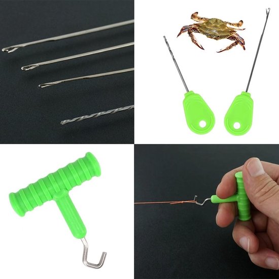 6-delige set voor karpervissen met boiliemolen, locking needle en handige accessoires voor optimale vangst — afbeelding 2