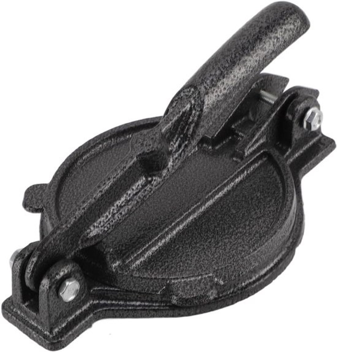 Tortillapers - Deegpers - Zelf tortilla's maken - Gietijzeren uitvoering - 21 cm - Zwart