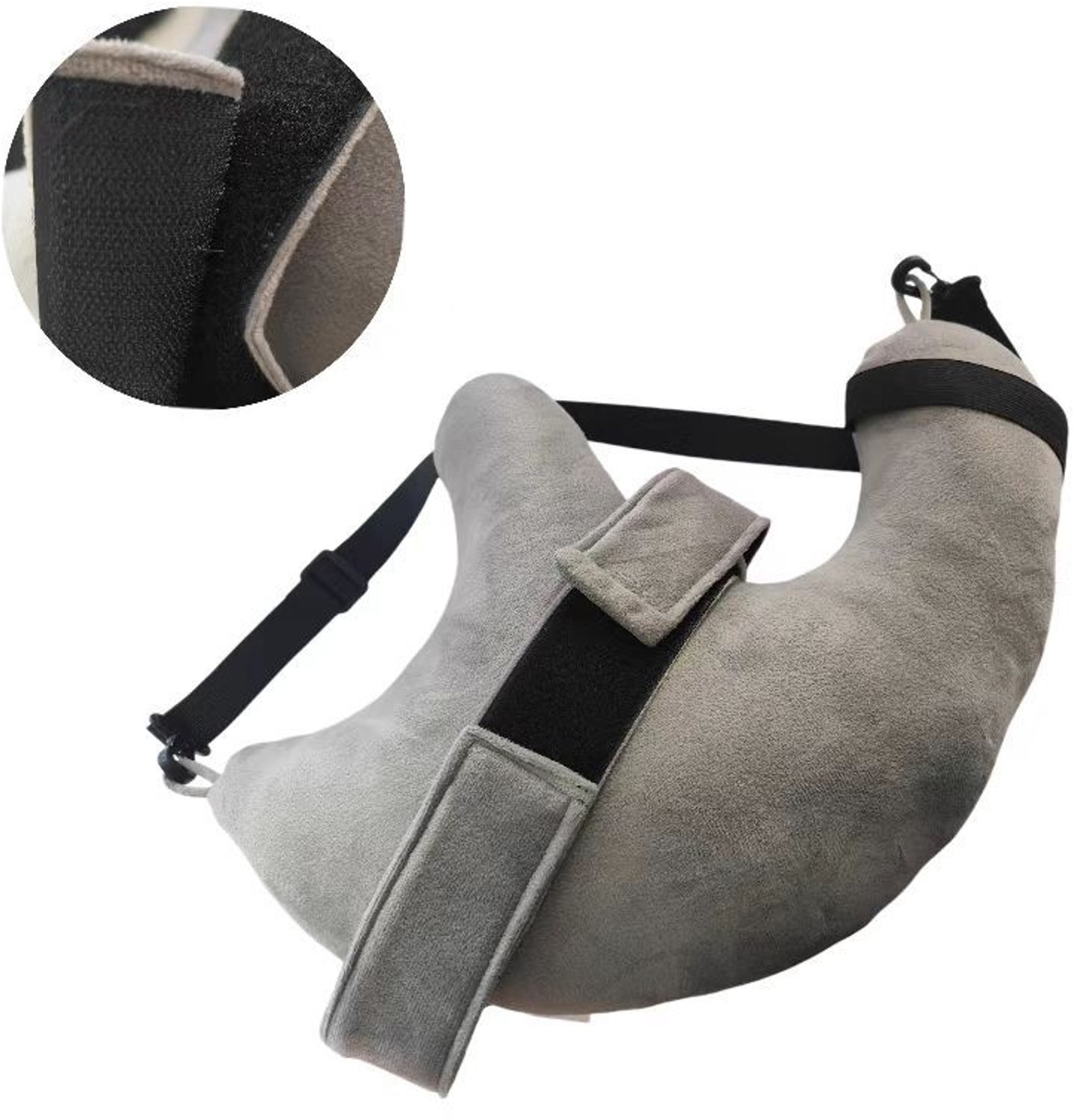 Schoudersteunkussen – Rotator cuff-kussen – met verstelbare schouderband – Schouderkussen voor postoperatief herstel – geschikt voor zijslapers – Armsteunkussen – verlicht rotator cuff-letsel en postoperatief ongemak (met armband)