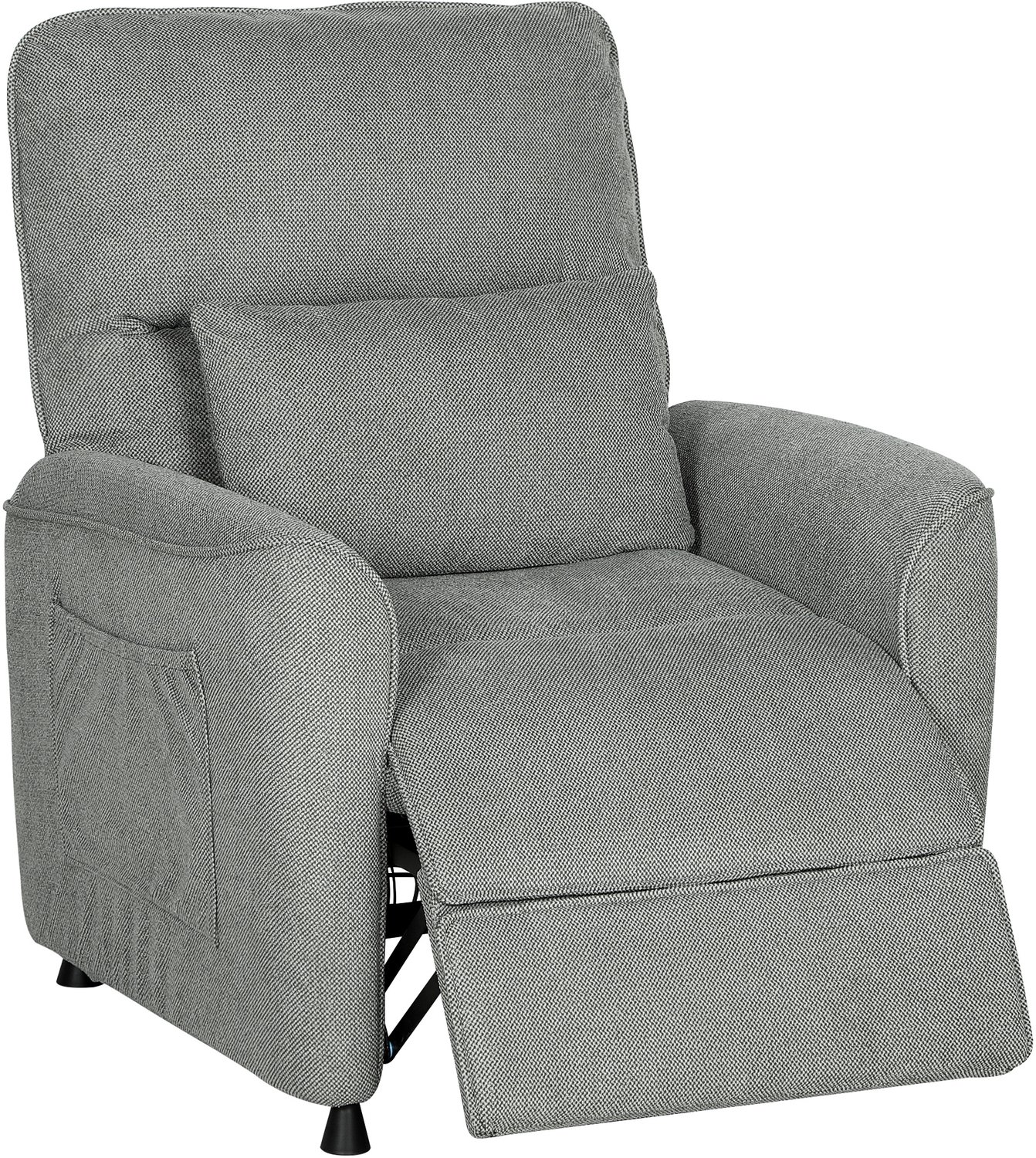 Homona Elektrische relaxfauteuil - Met massagefunctie, lendenverwarming en ligfunctie - 88 x 93 x 102 cm - Donkergrijs