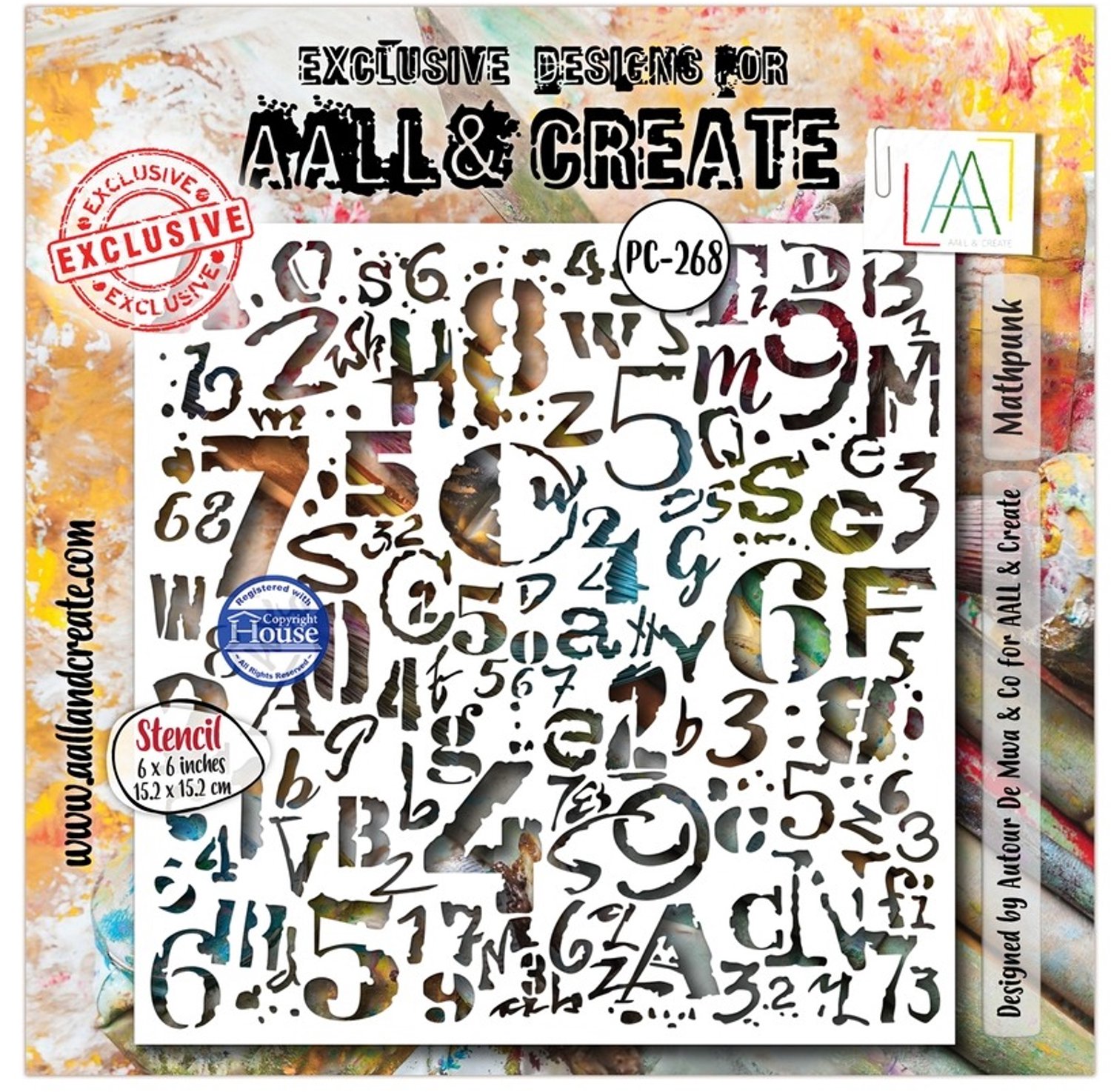 Aall & Create stencil - Mathpunk