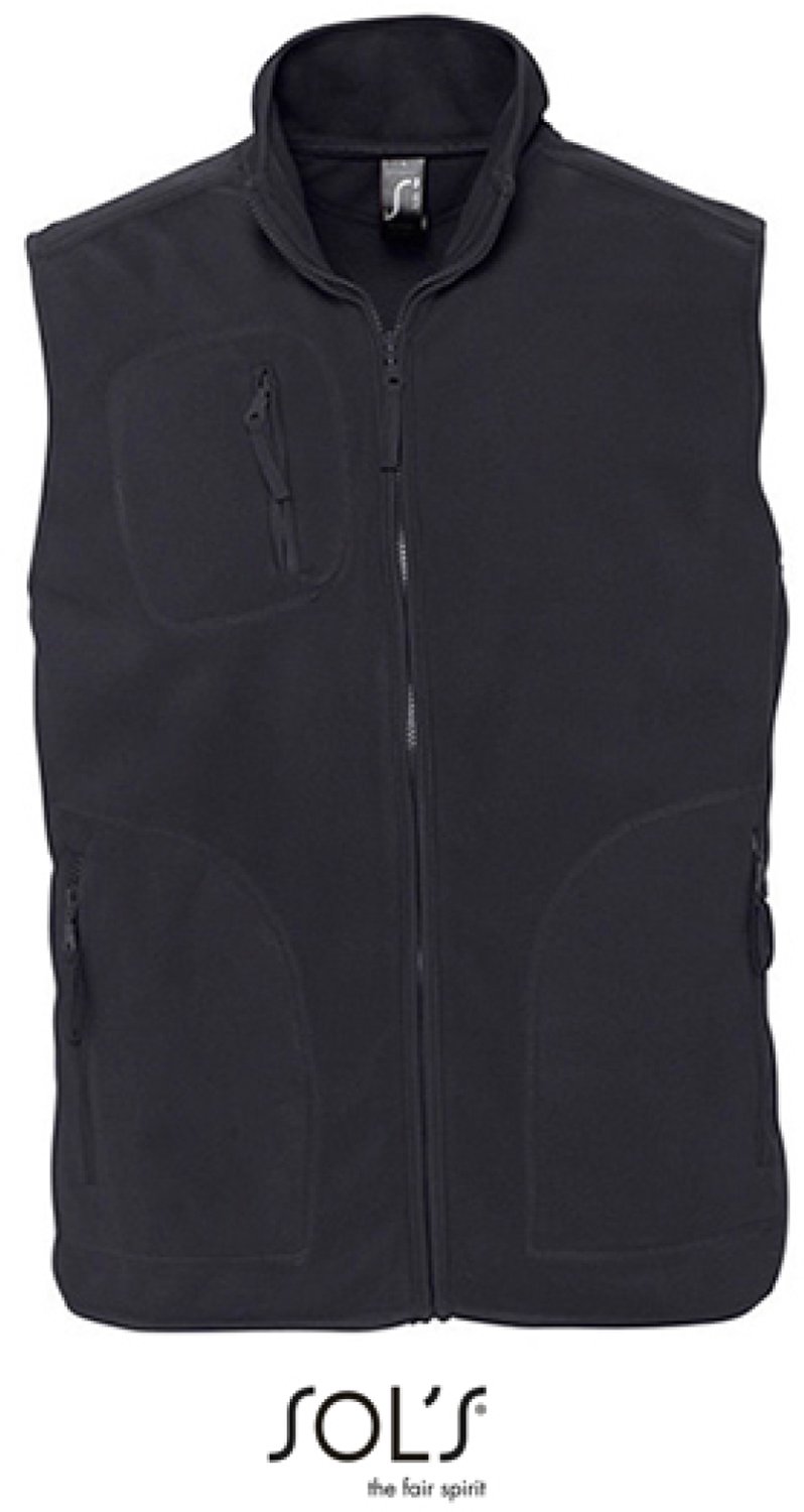 SOL´S Unisex Fleece Vest Norway Charcoal Grijs