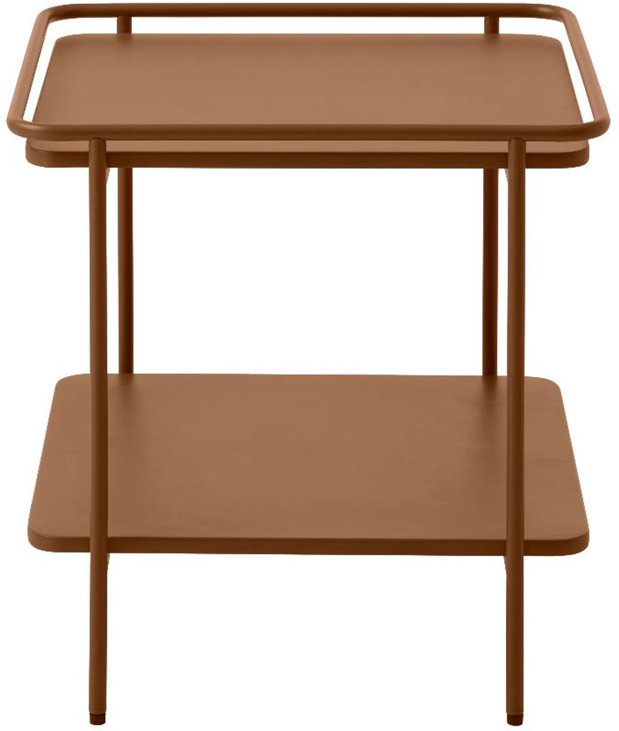 Nordic Home Millie bijzettafel 45x45 cm - terracotta
