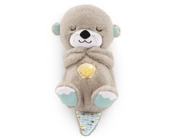 Fisher-Price Bedtijd Otter 30 cm - 0 tot 6 maanden - Knuffel met muziek
