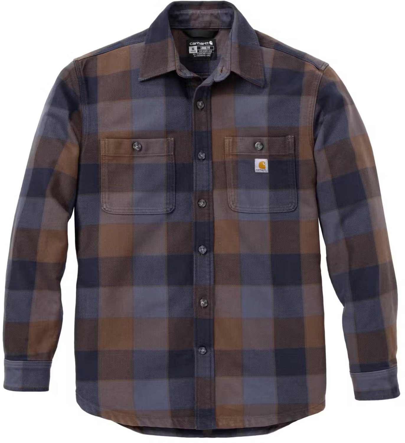 Carhartt Everett Loose LS Plaid Overhemd Blauw