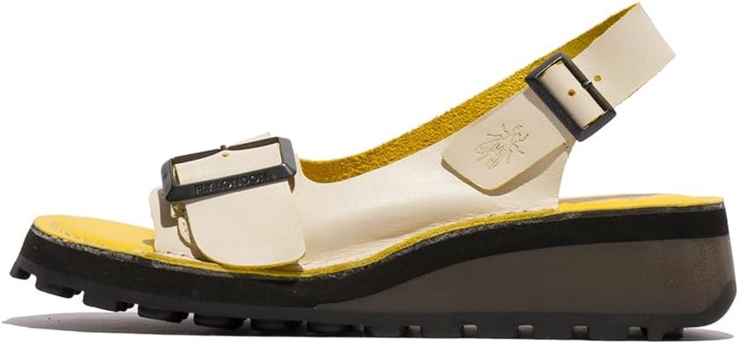 FLY London Dames Sandalen Hilu555fly Panna Geel