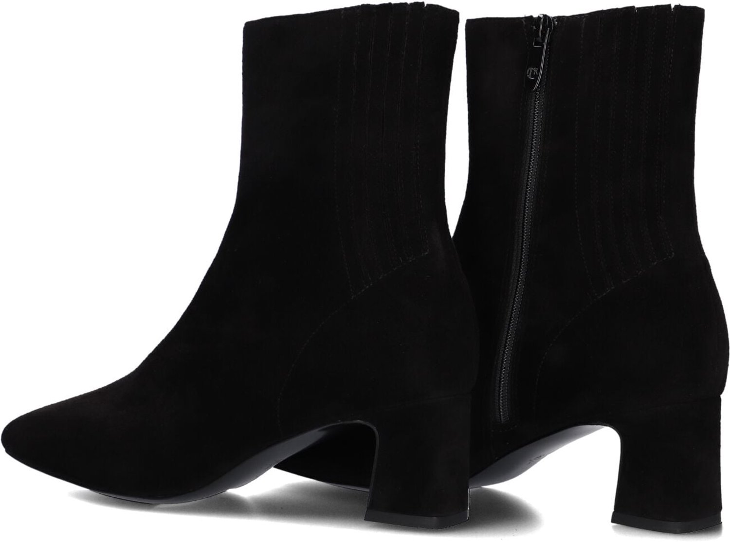 Peter Kaiser 75343 Enkellaarsjes - Enkelboots met rits - Dames - Zwart - Maat 40,5