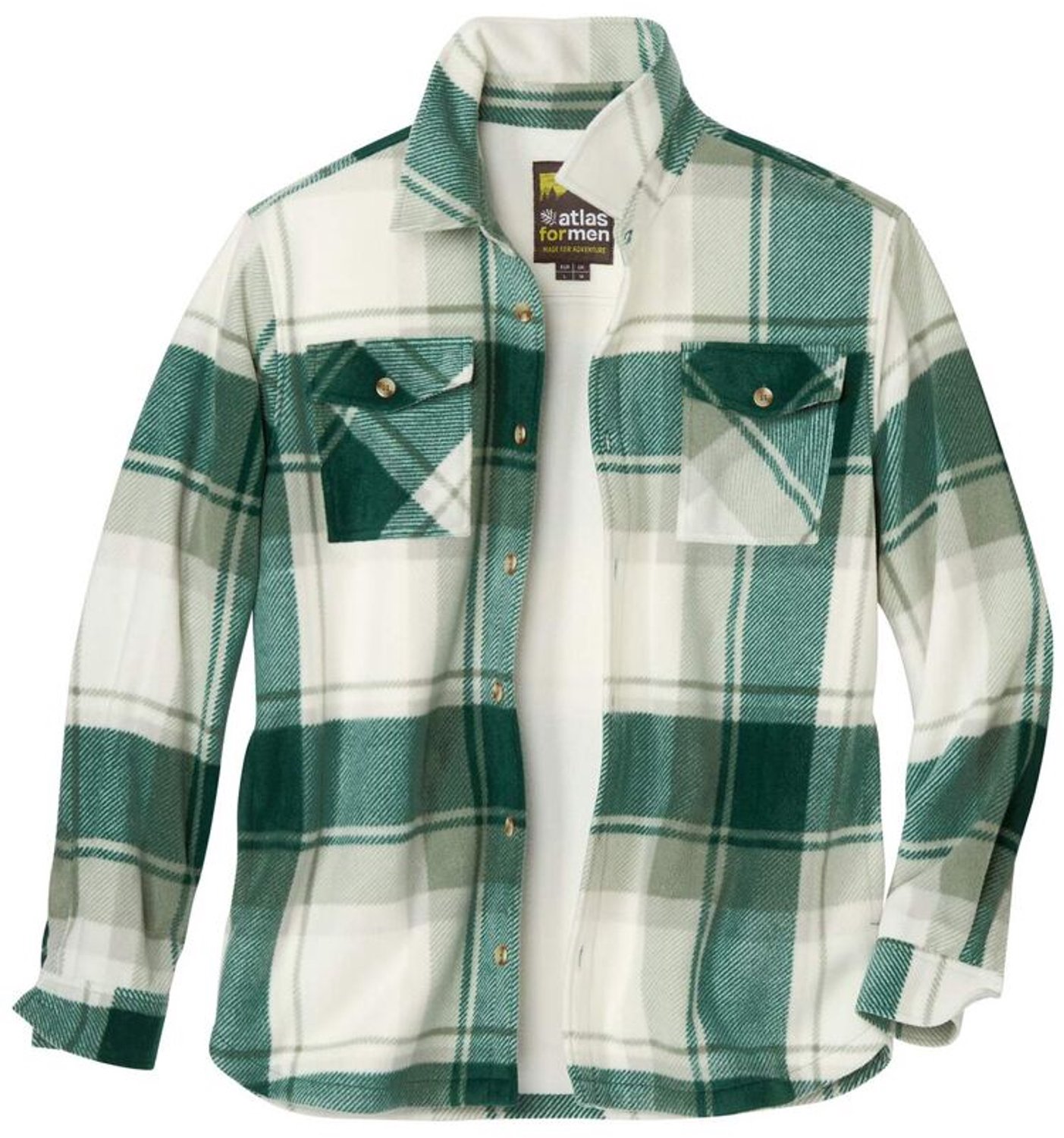 ATLAS FOR MEN - Fleece boswachtersjas met sherpavoering - Heren - Verkrijgbaar in grote maten - 5XL