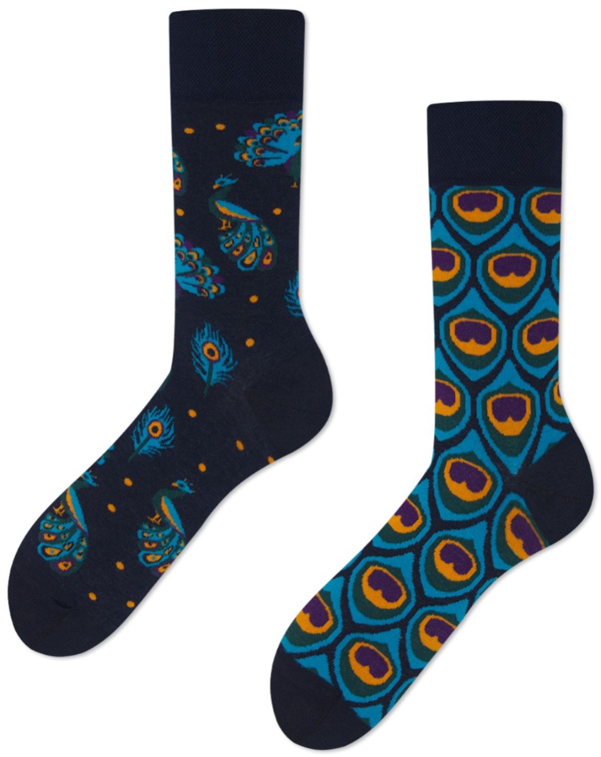 Many Mornings unisex sokken majestic peacock blauw