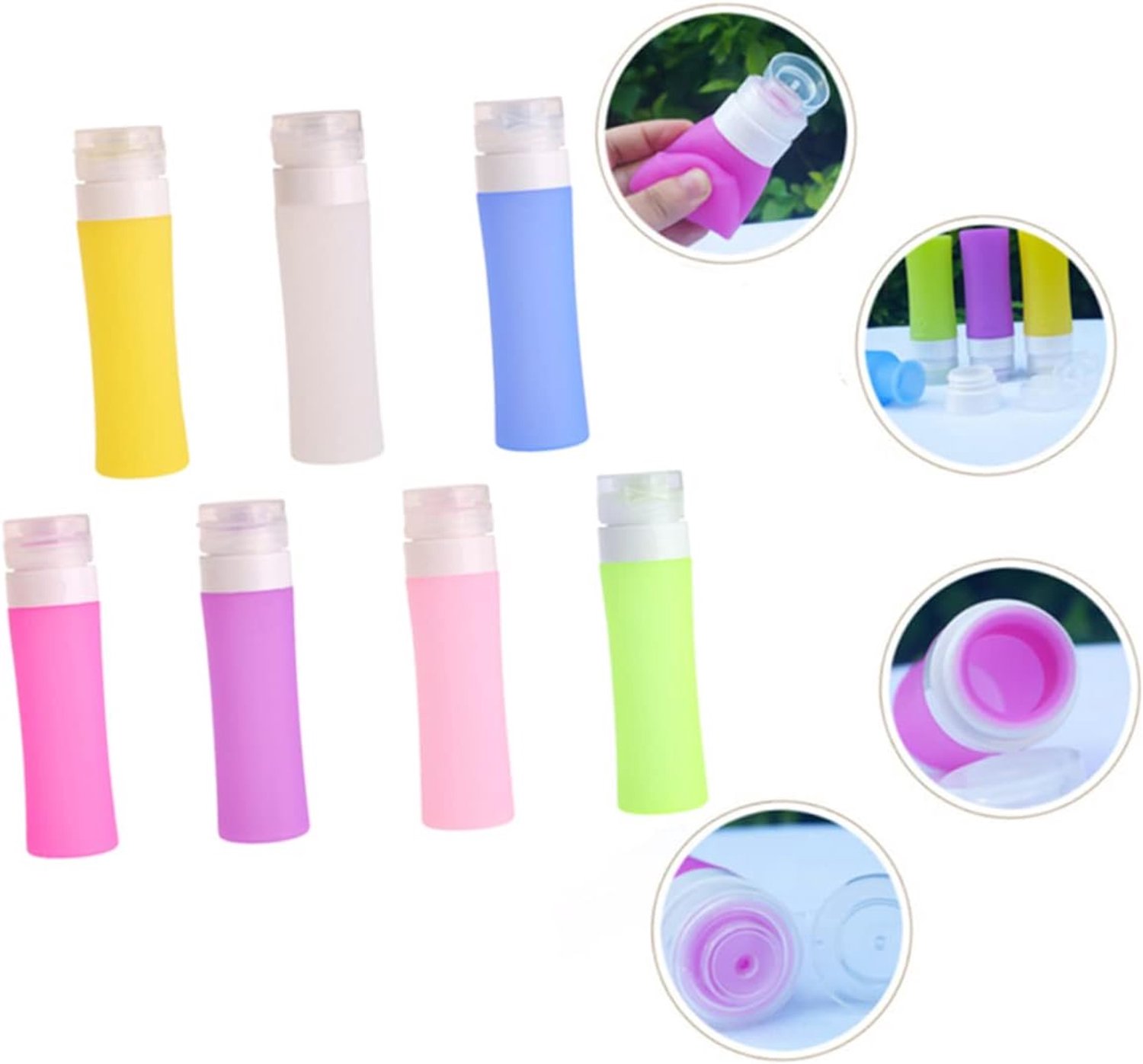 2 Stuks Essentiële Reisvloeistofcontainers Siliconen Vierkante Zeepdispenser 38 Ml Veilig Voor Toiletartikelen Van Voedingskwaliteit