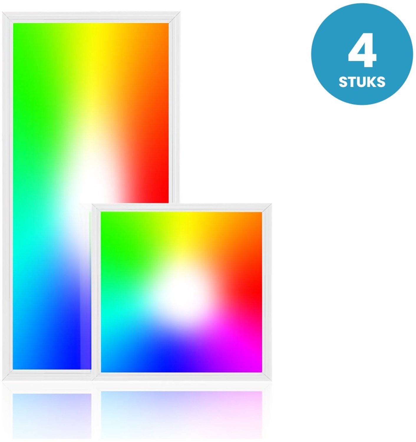 LED paneel 595x1195mm RGBWWW 48W - 4300 Lumen - RGB + Warmwit tot Daglichtwit - doos 4 stuks - 5 jaar garantie