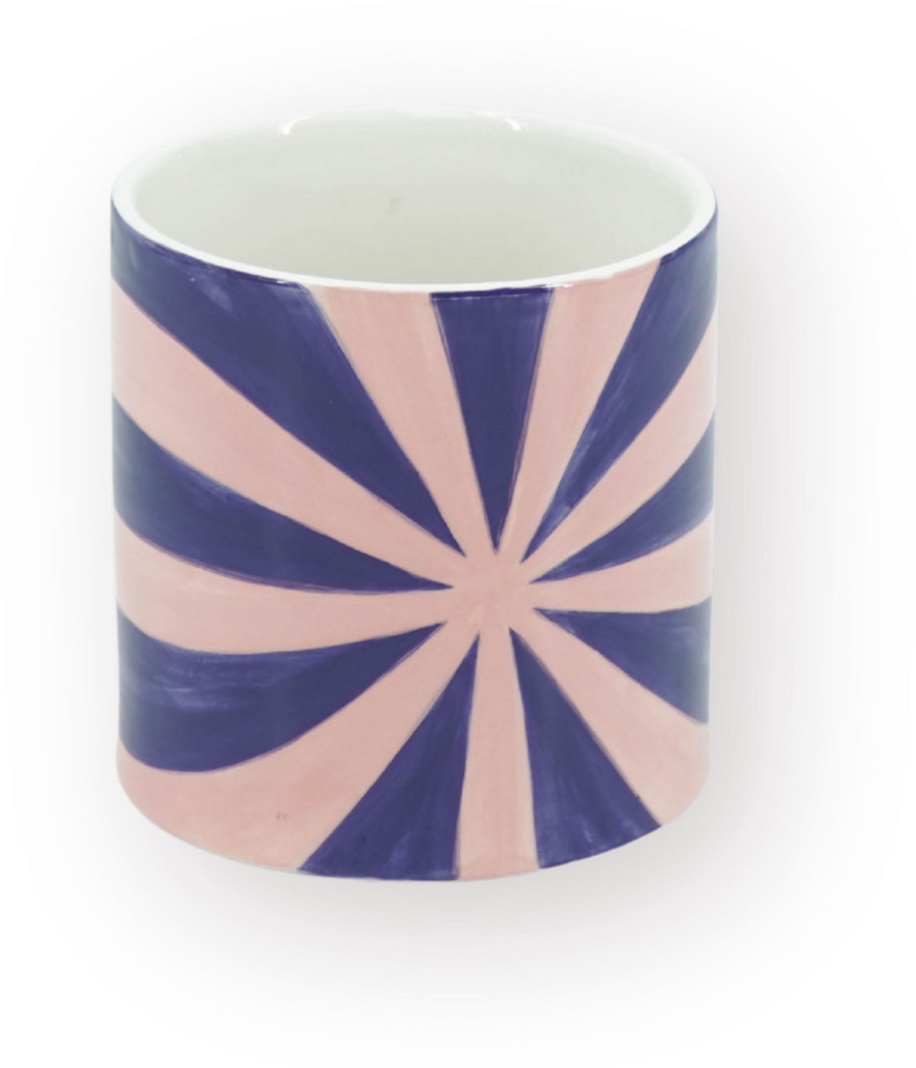 Pot - Flowerpot - Swirl - Blue/Pink - 15.5X15.5X16Cm