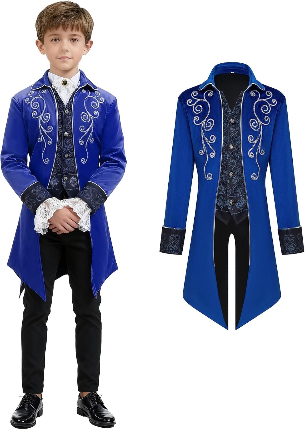 Victoriaanse gothic rock, middeleeuwse renaissance-jas, cosplay renaissance kostuum