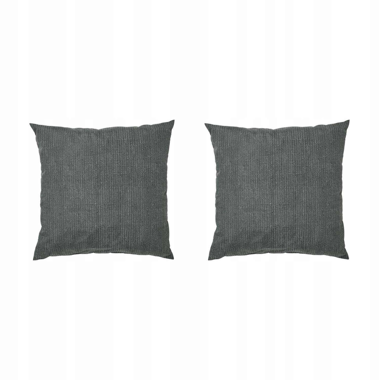 Decoratieve Antraciet Kussenhoes 50x50 cm - Set van 2