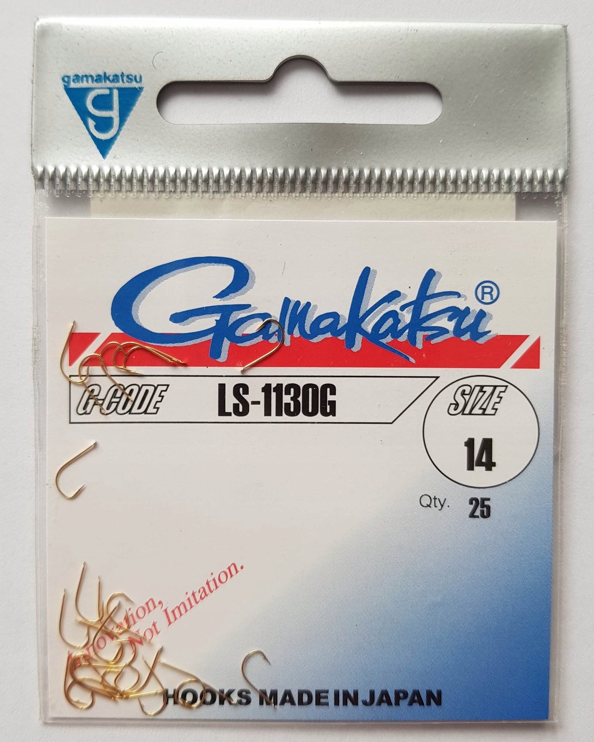 Gamakatsu LS-1130G Haken Maat 14 - Goud (25 stuks)