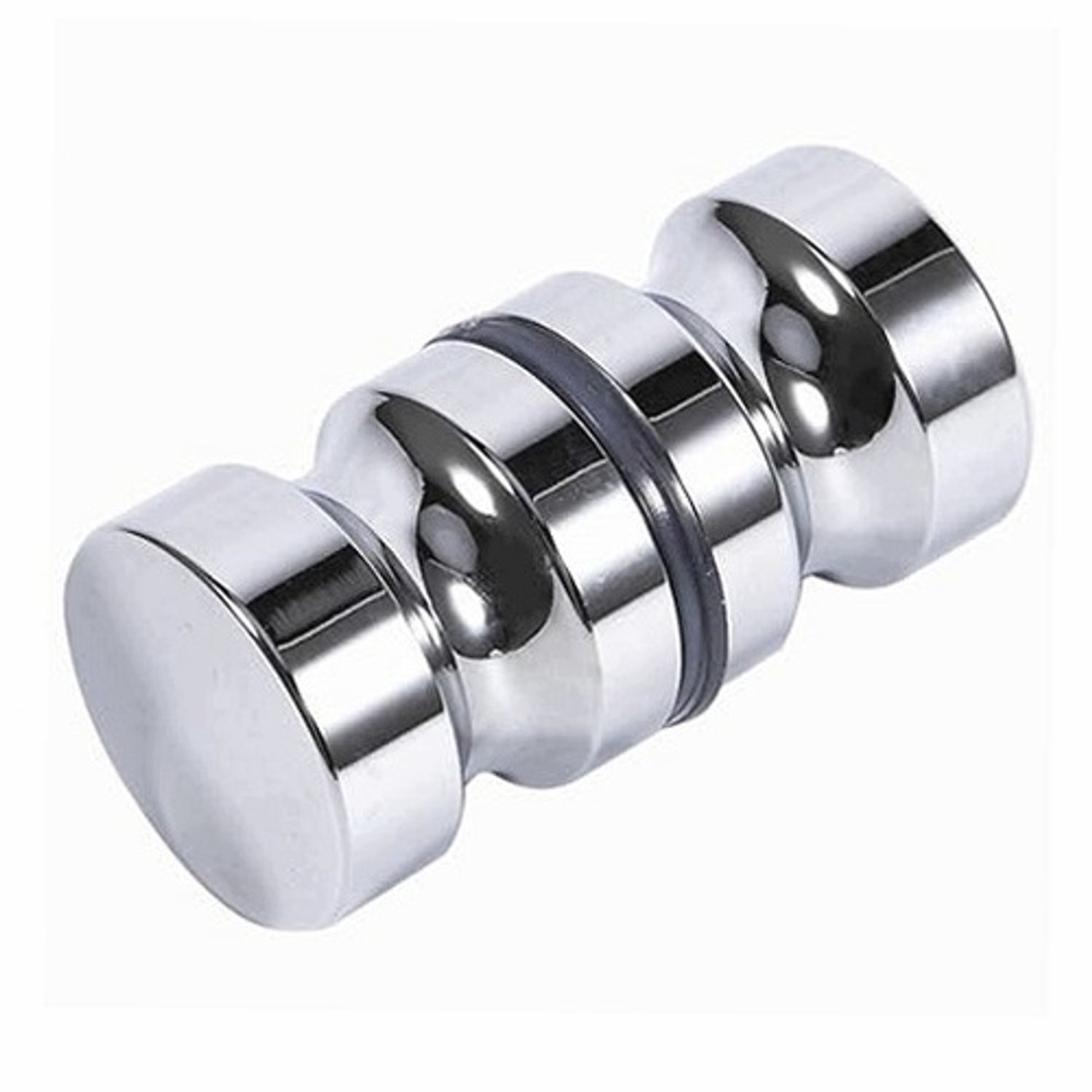 Merkloze Douchedeurklink - Chroom Aluminium Ronde Knop