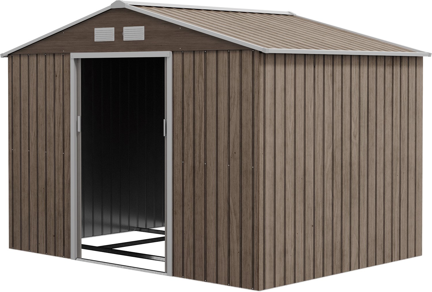 Sunona Tuinhuis - Met schuifdeuren en 4 ramen - 277 x 195 x 192 cm - Bruin