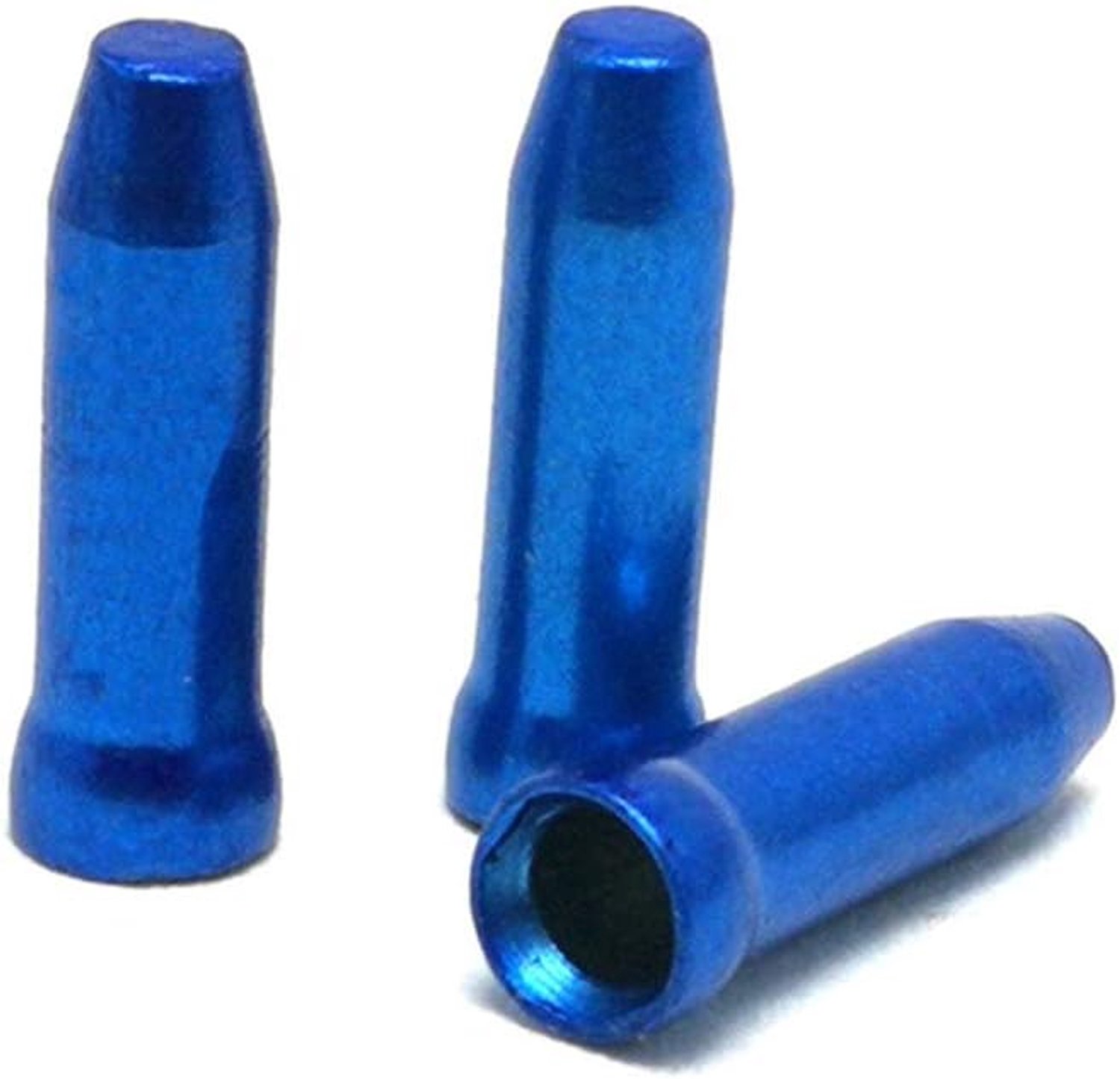 50 Stukken/Fietskabels, Uiteinden, Legeringsremmen Blauwe kleur