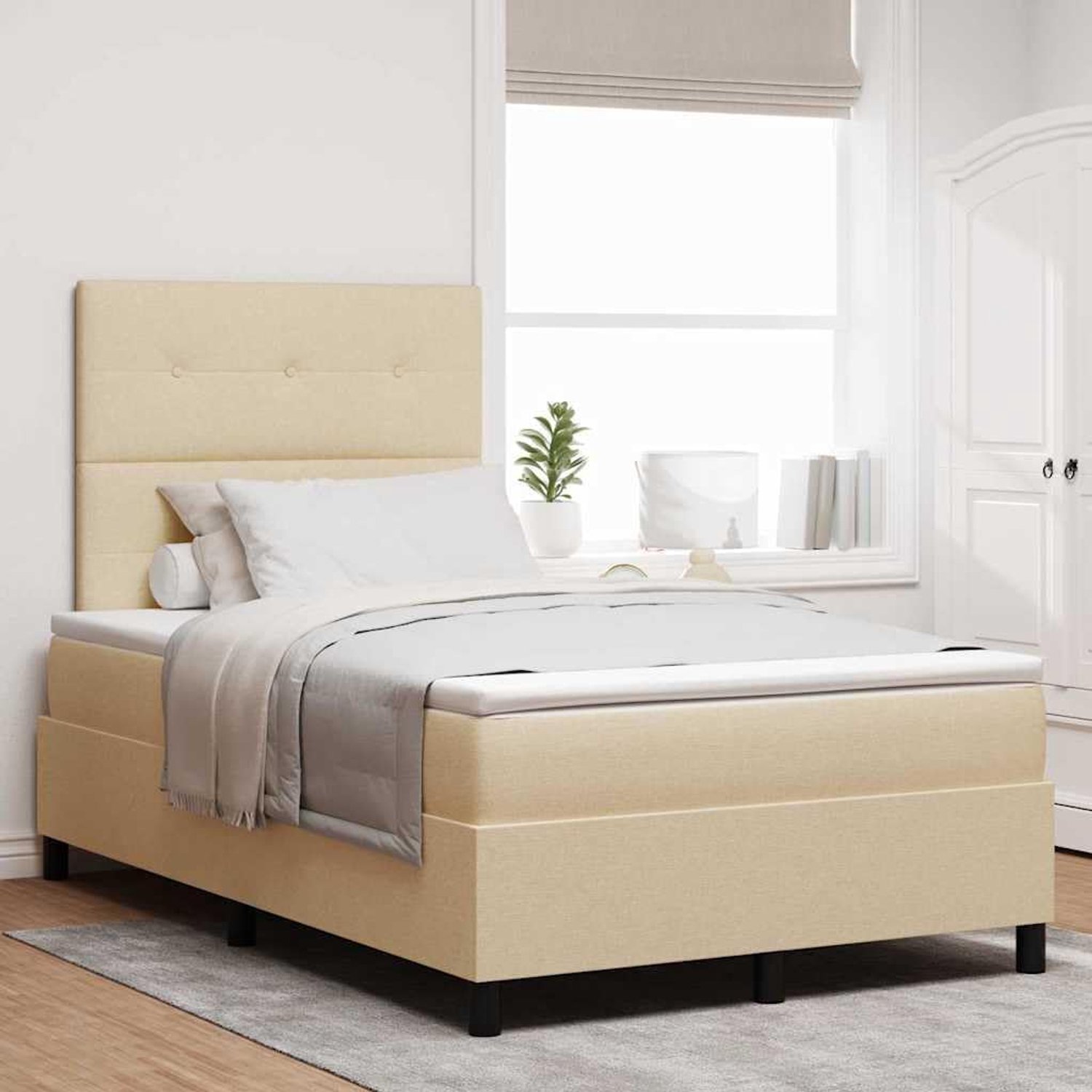 Medium firm matras modern minimalistisch 120x190 crème