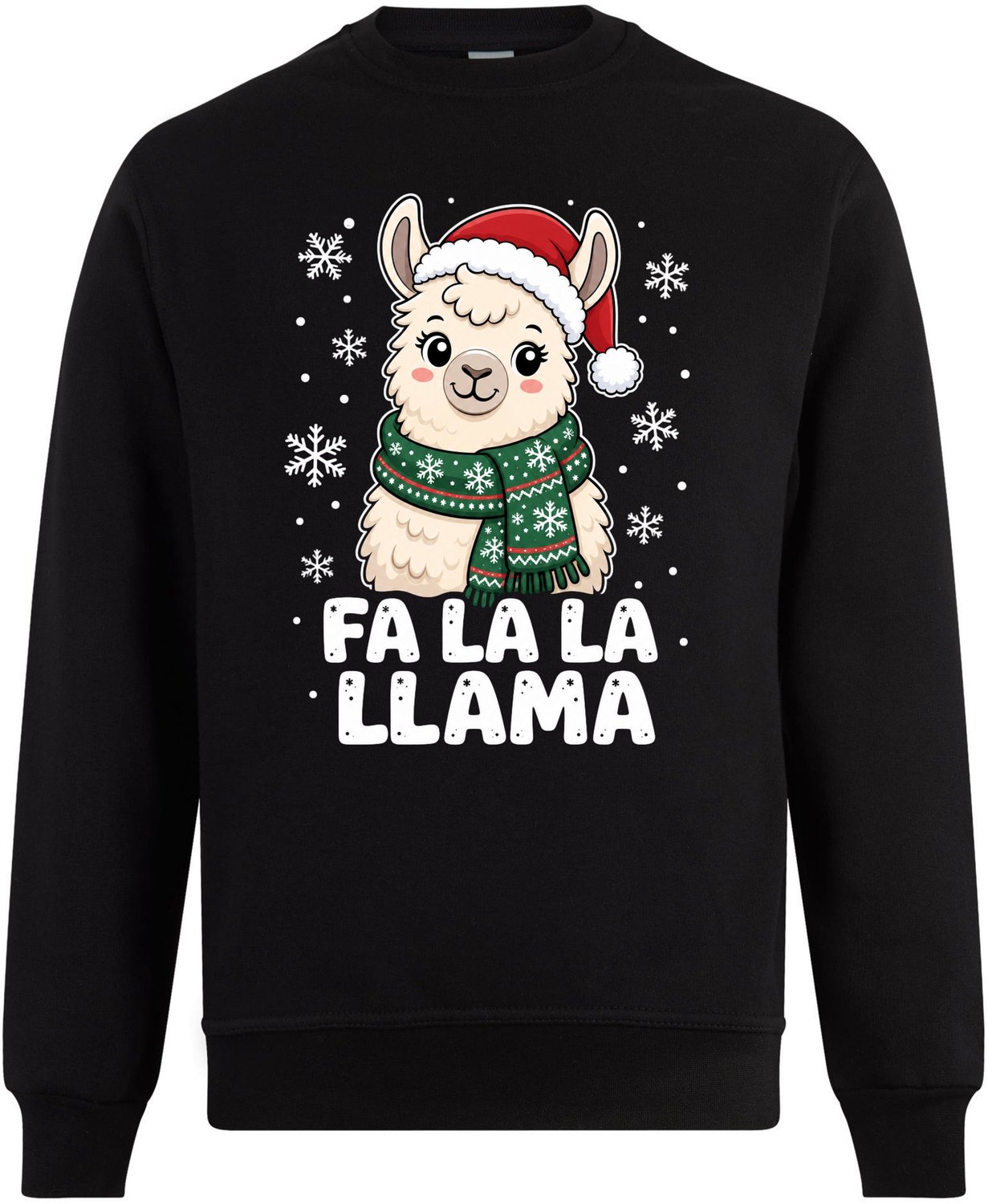 Fa La La Llama Kersttrui - Dames Heren - Lama - Unisex - Kerst Cadeau - Grappig - Foute Kersttrui - Maat L