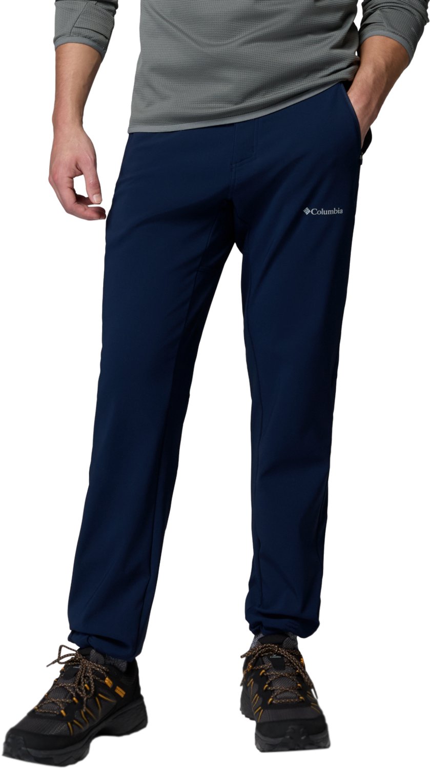 Columbia Essential Hike Brushed Back Pant Mannen Broek Blauw