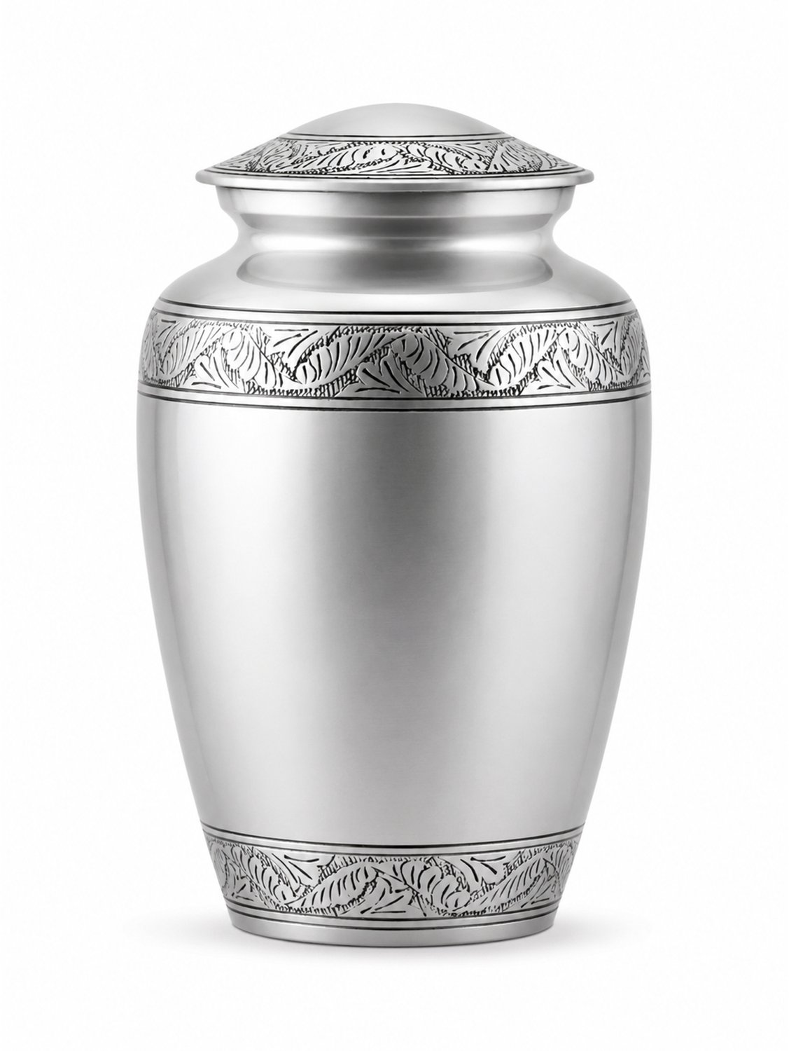 Akerz Urn Zilver - 3.5 Liter - Crematie Urn - Voor Huisdieren of Menselijk As - Crematie As - Urn - Begrafenis