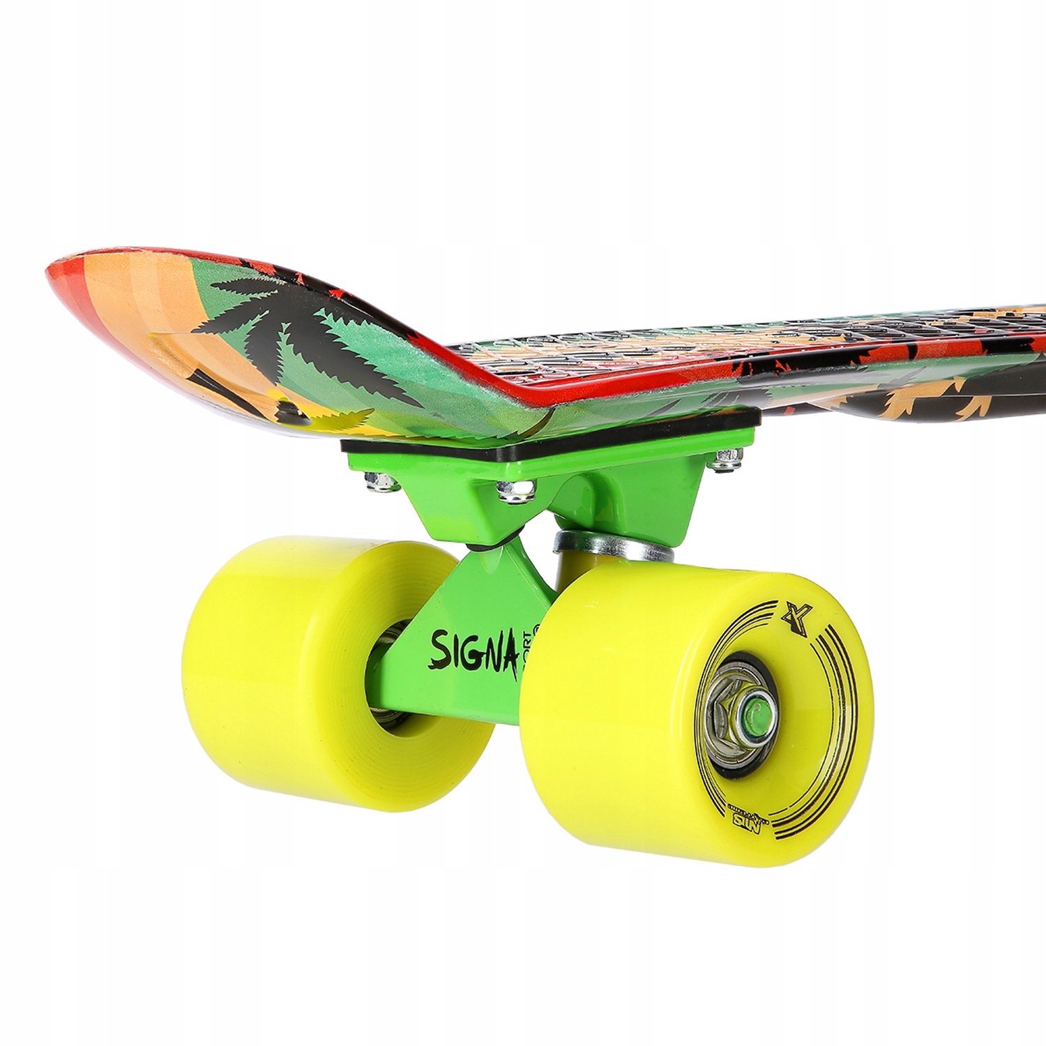 Pennyboard Art Reggae Signa ABEC-7 Compact & Stijlvol Multicolor
