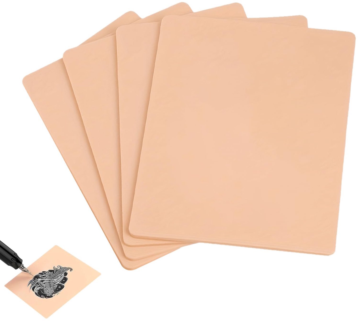 Set van 4 Siliconen Tattoo Pads voor Microblading
