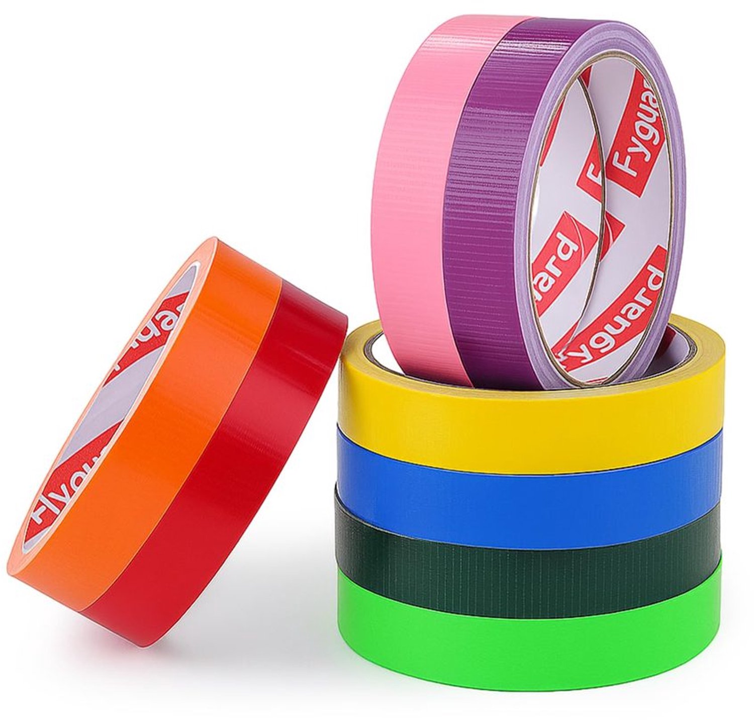 Pantsertape 8 Rollen - Waterdicht - Weefseltape - Reparatietape - Kleurenset - 18 mm x 9 m - Geschikt voor knutselen - Plakband