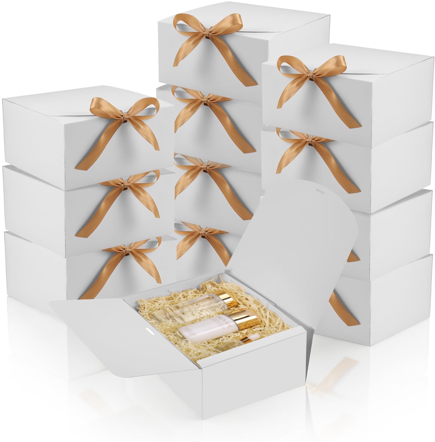 Set van 12 Witte Cadeau Dozen met Lids voor Diverse Gelegenheden