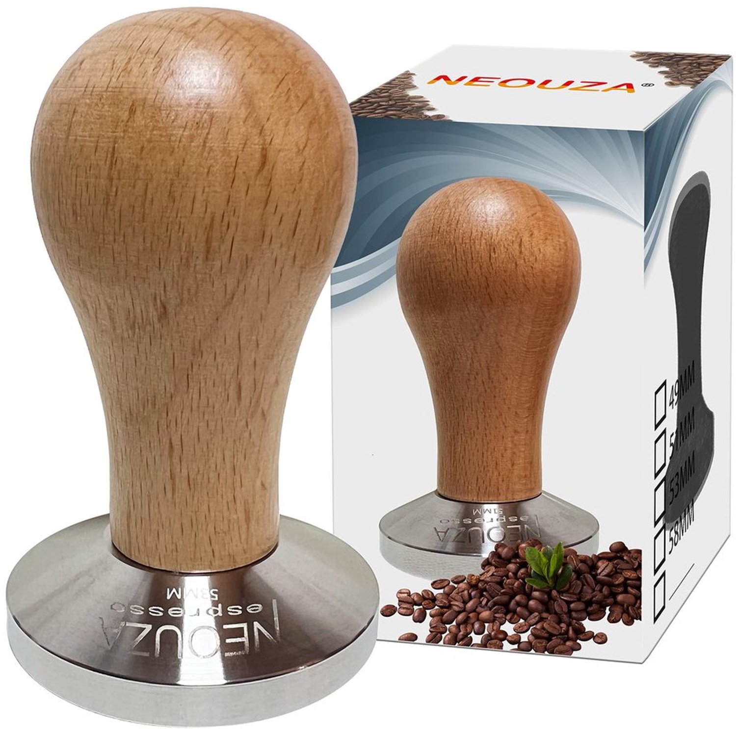 Barista Espresso Machine met Houten Handvat en RVS Basis