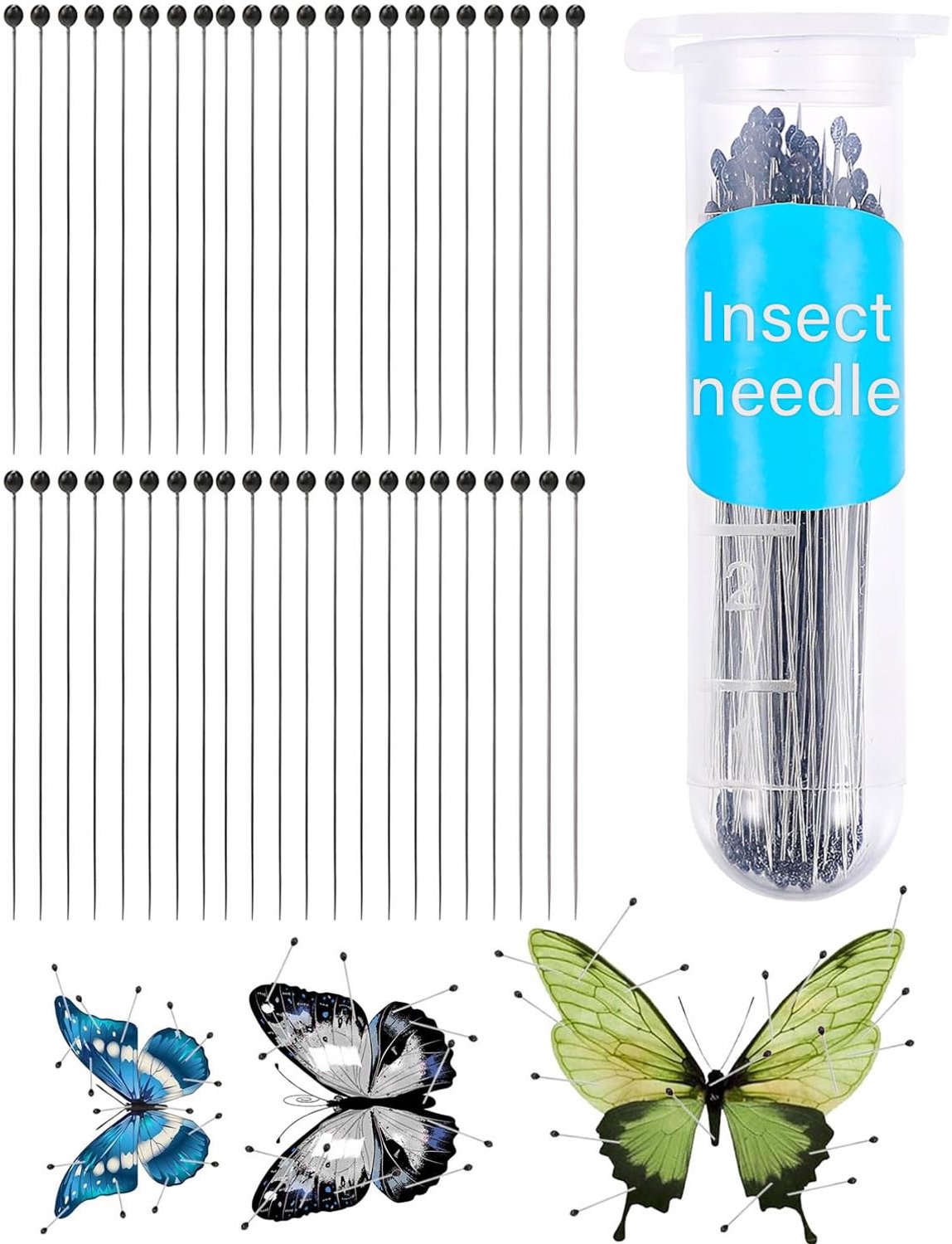 Set van 100 Insectennadels van Roestvrij Staal