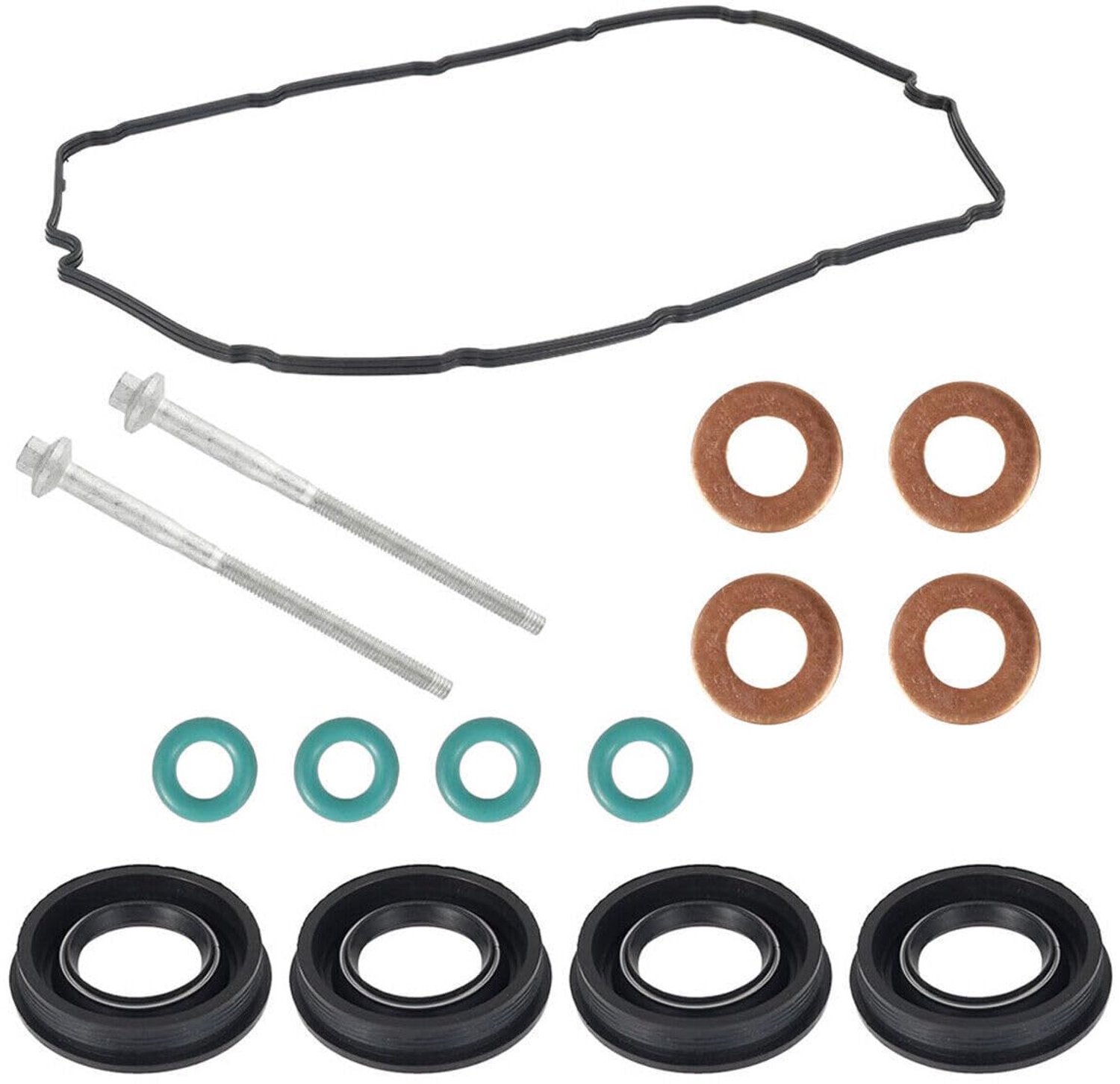 Brandstofinjector Seal Kit met 15 Onderdelen